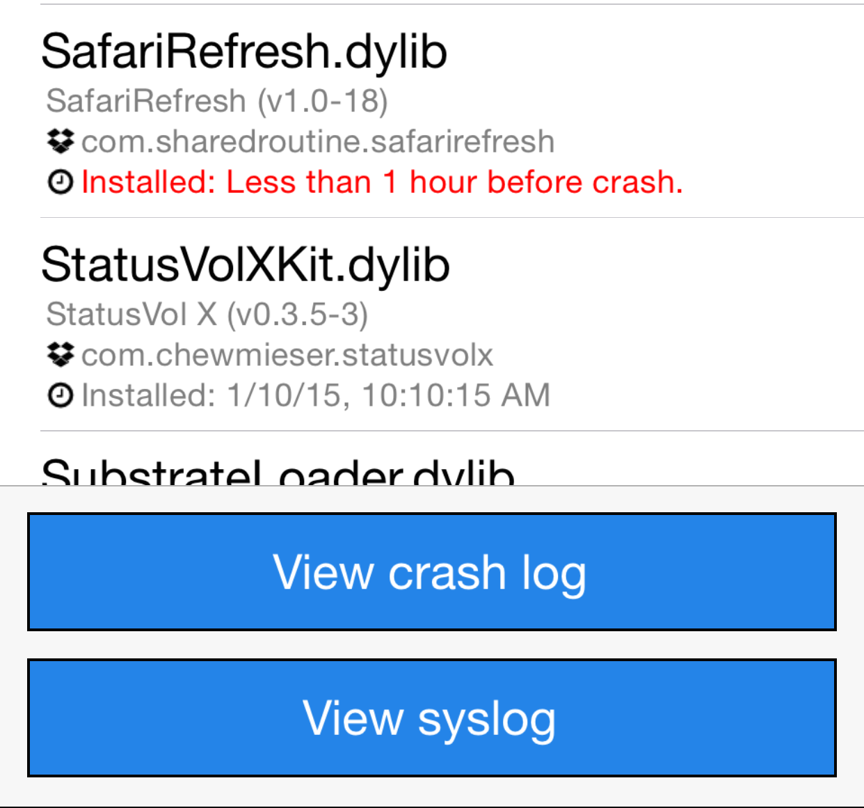 CrashReporter