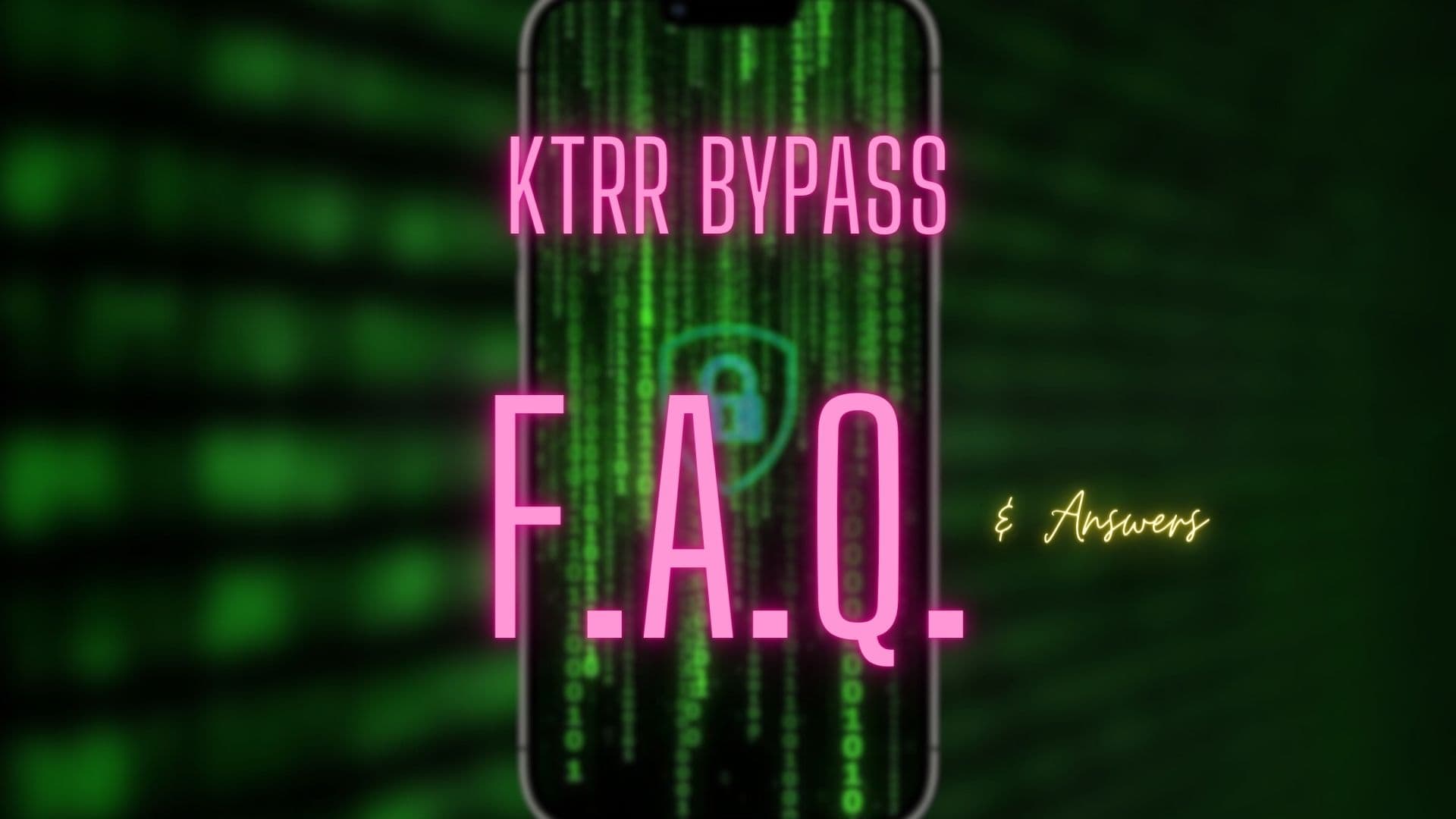 KTRR bypass F.A.Q.