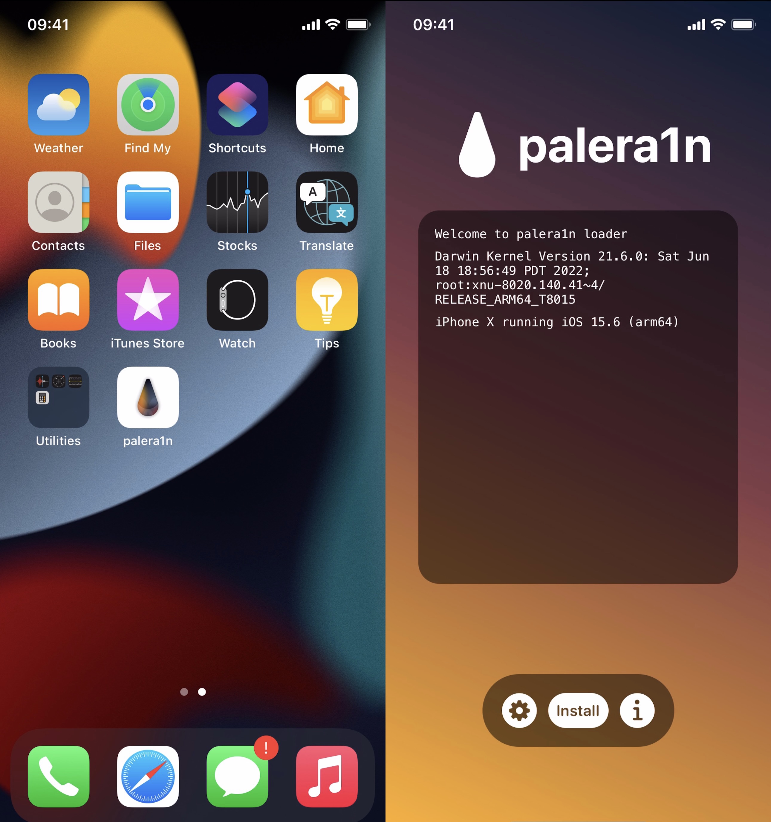 Palera1n loader app.