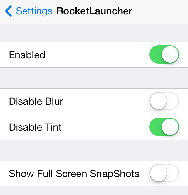 RocketLauncher Settings