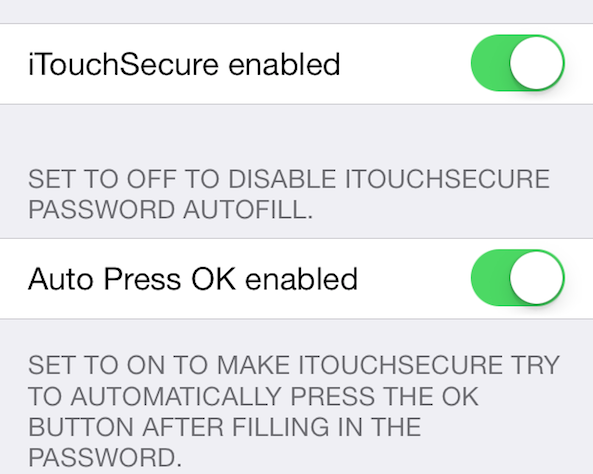 iTouchSecure preferences 01