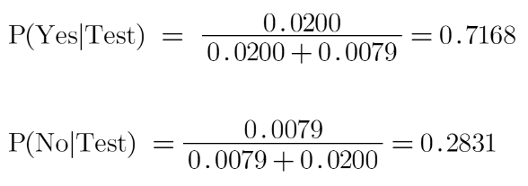 normalize the result | probability of not petting an animal