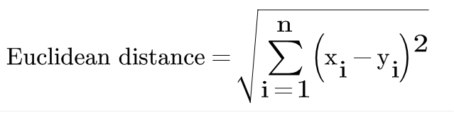 euclidian distance