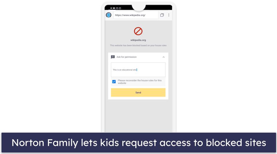 🥉3. Norton Family — Great for Scheduling Facebook Screen Time