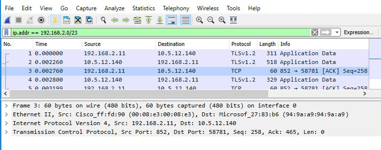 Filter a particular IP address