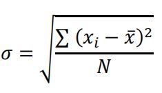 standard deviation formula