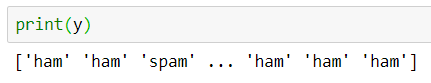 naive bayes SVM - print y