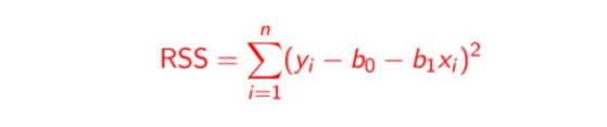 Residual Sum of Squares | Linear regression