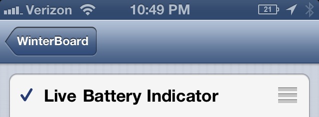 Live Battery Indicator WinterBoard Theme