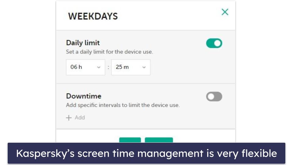 Screen Time Management — Both Offer Good Tools