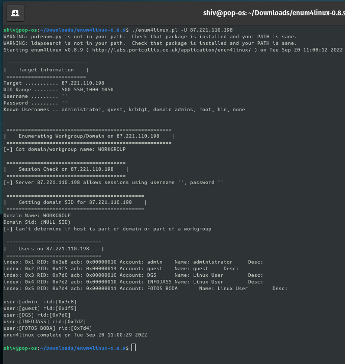 Enum4Linux