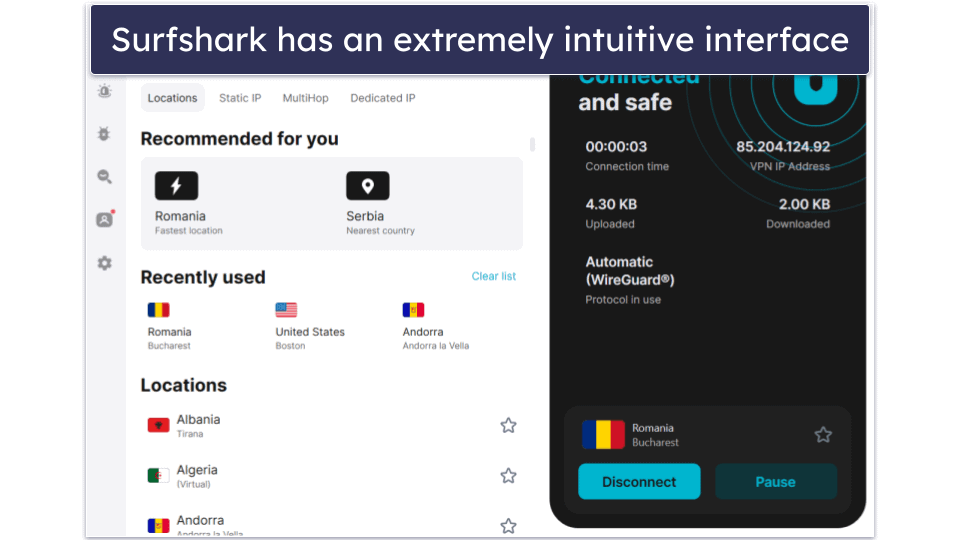 5. Surfshark — Very Affordable &amp; User-Friendly P2P VPN