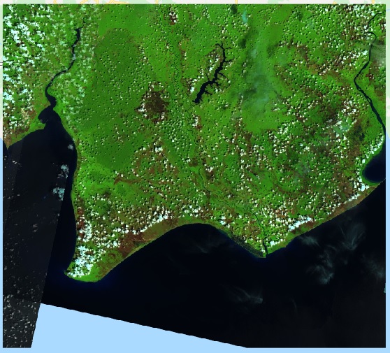 Lansat 8 OIL Image with 654 composite