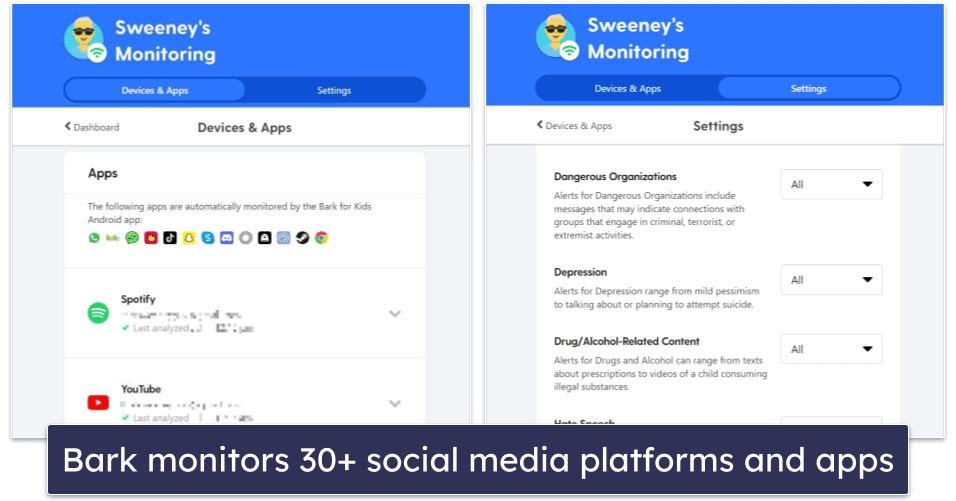 🥉3. Bark — Trust-Based Social Media Monitoring