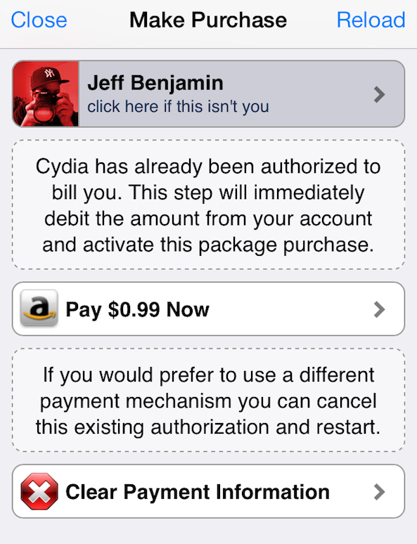 Cydia Payments on File