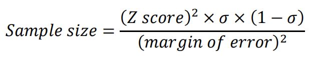 Calculation of sample size