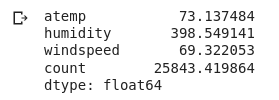 variance of variables in new data