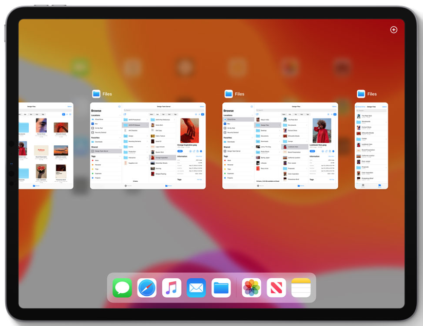 Switching apps is easy in iPadOS