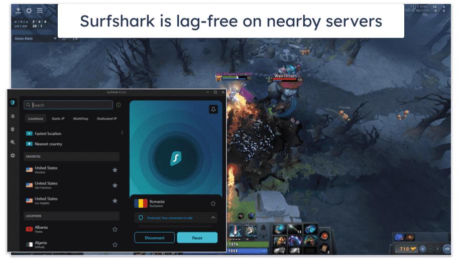 5. Surfshark — Super Affordable VPN for Gaming