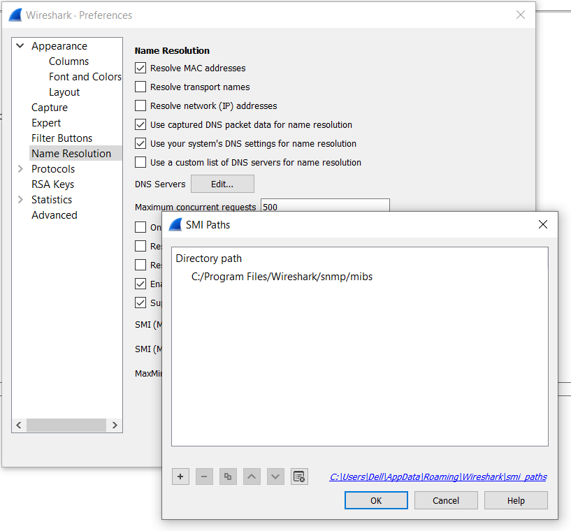 Wireshark Preferences