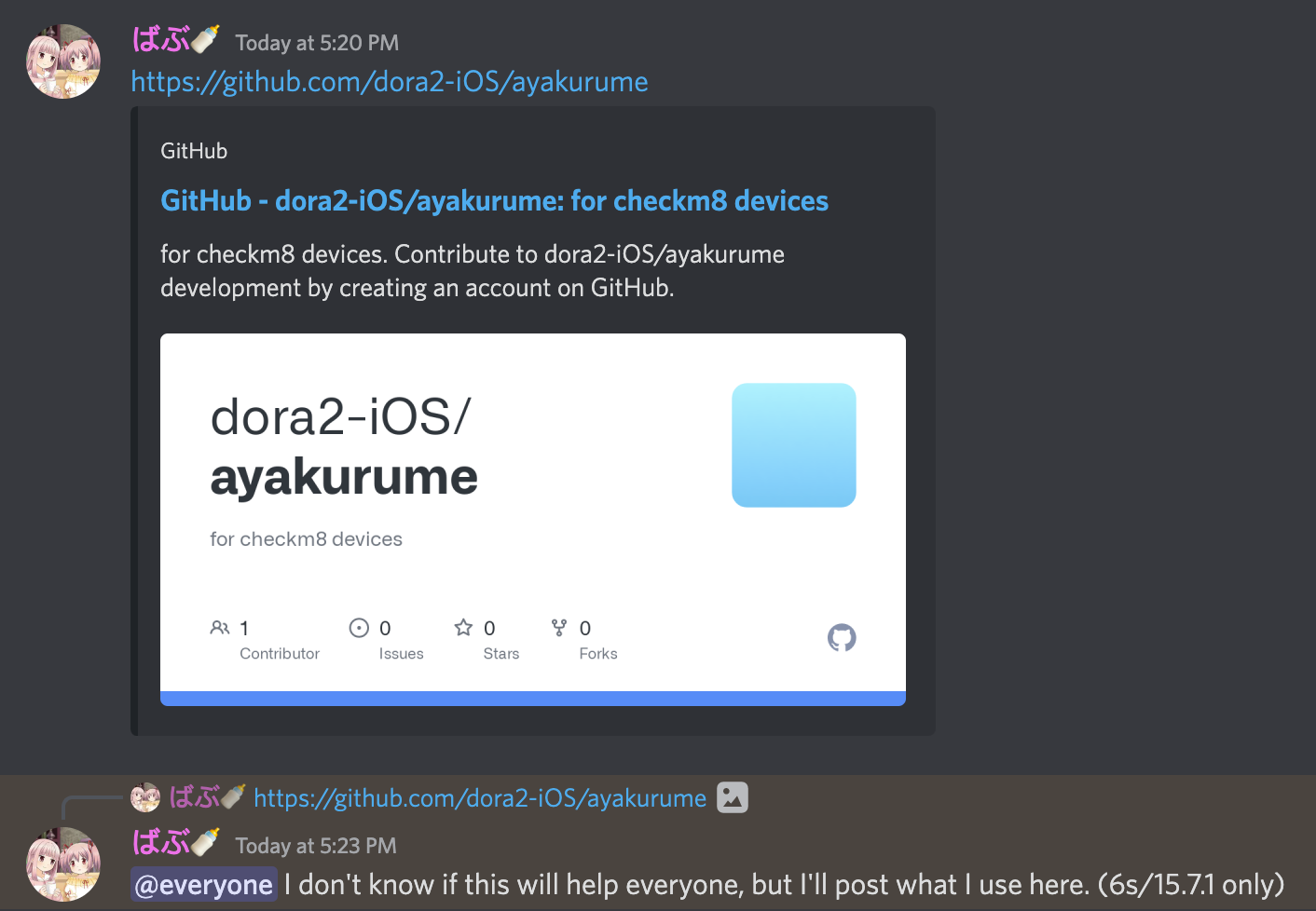 dora2ios announces ayakurume jailbreak for checkm8 devices on iOS 15.