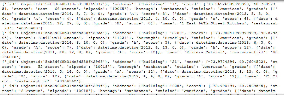 MongoDB Indexes - MongoDB find query