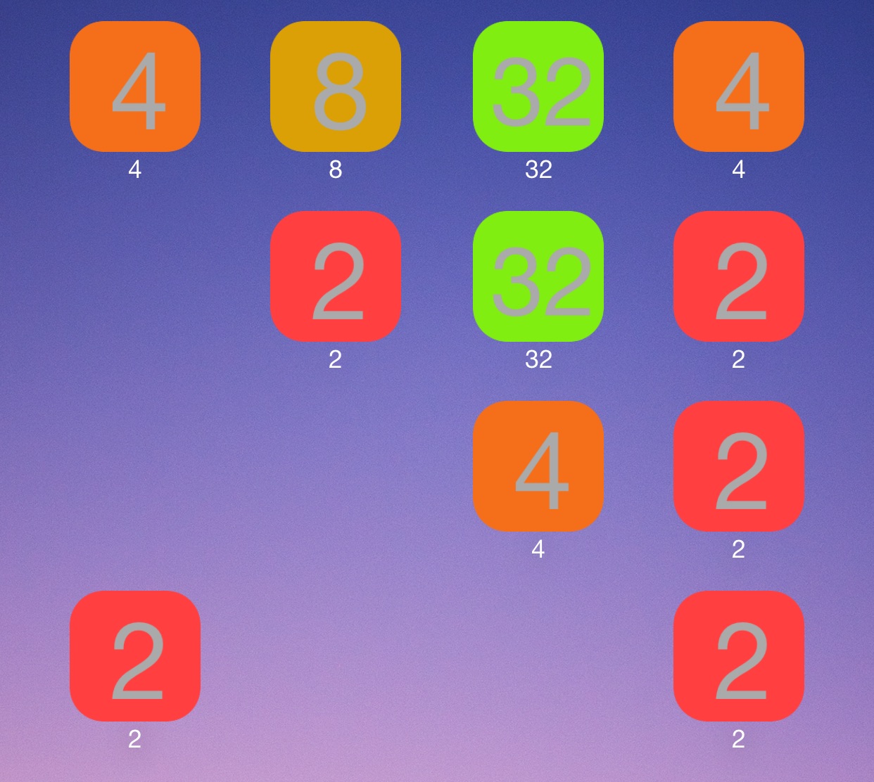 2048oard Home screen