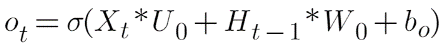 Output Gate formula 1