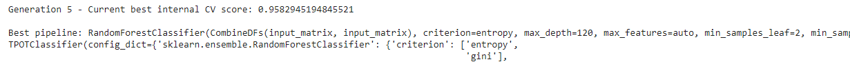 tpot | Hyperparameter Optimization
