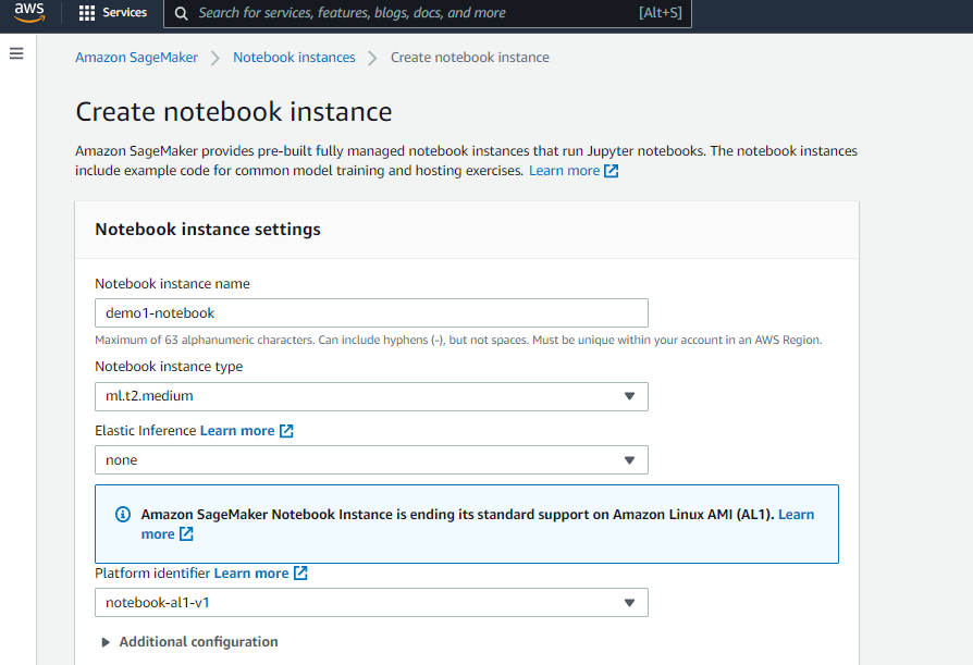 ML model in AWS Sagemaker