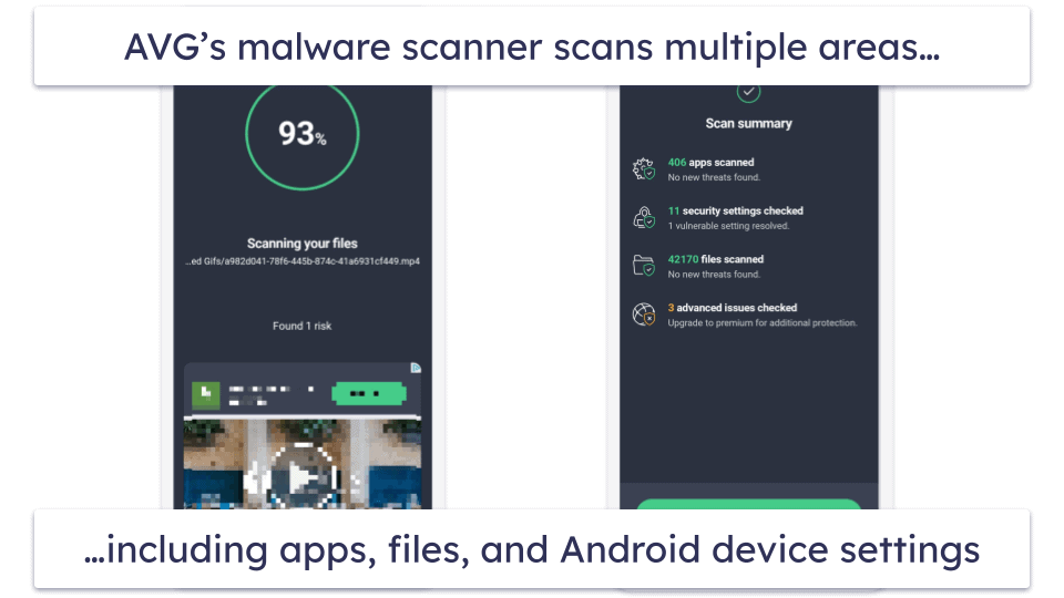 Bonus. AVG Mobile Security — Simple Security Features &amp; Intuitive App