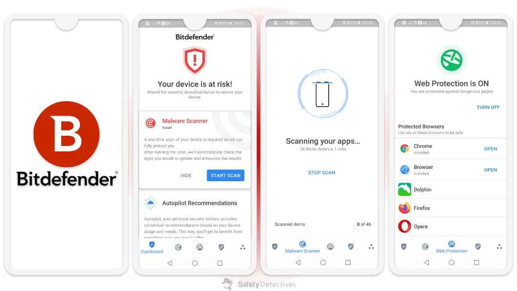 🥈2. Bitdefender — Advanced Protection Against Text Message Hacks