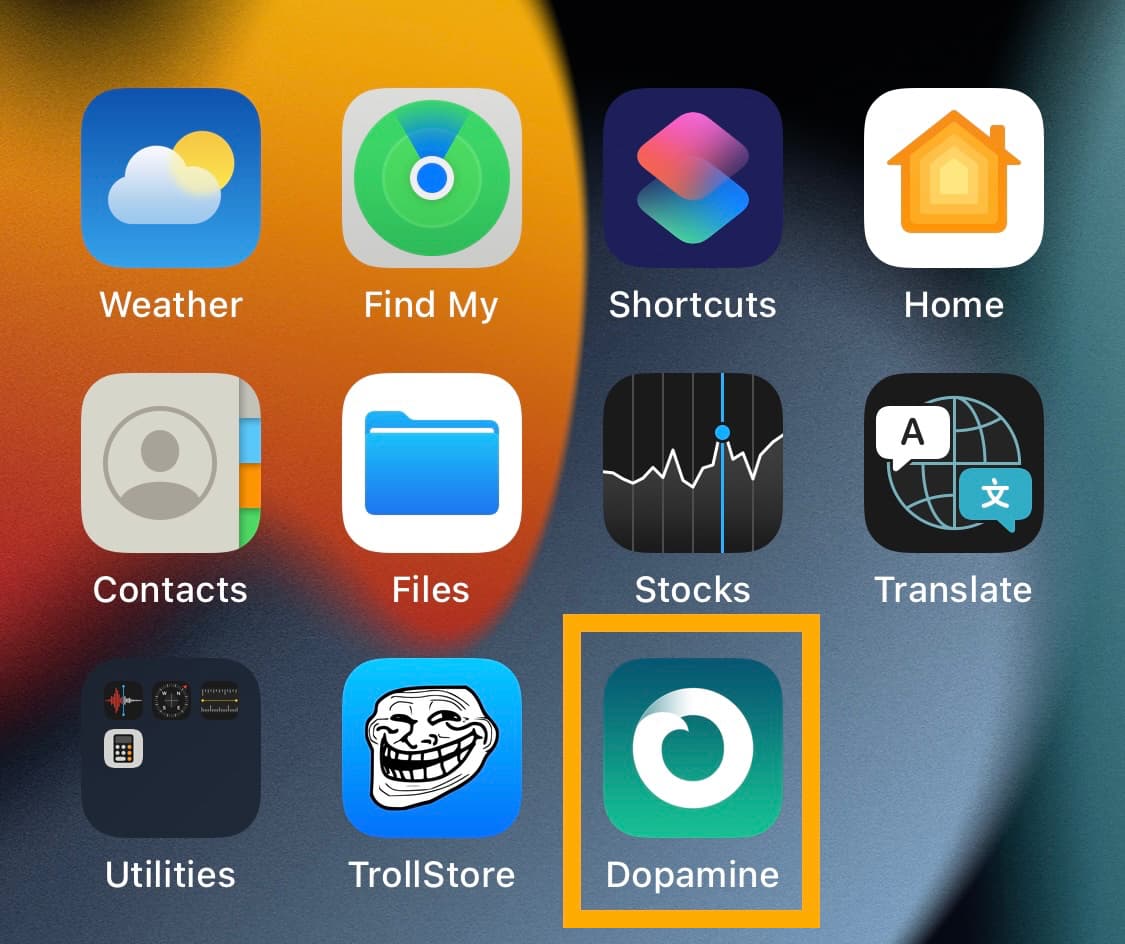 Launch Dopamine jailbreak app.