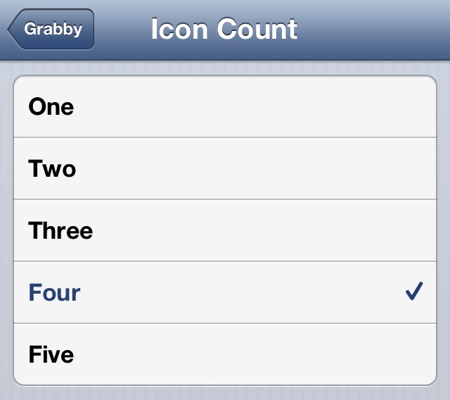 Grabby Update Icon Count