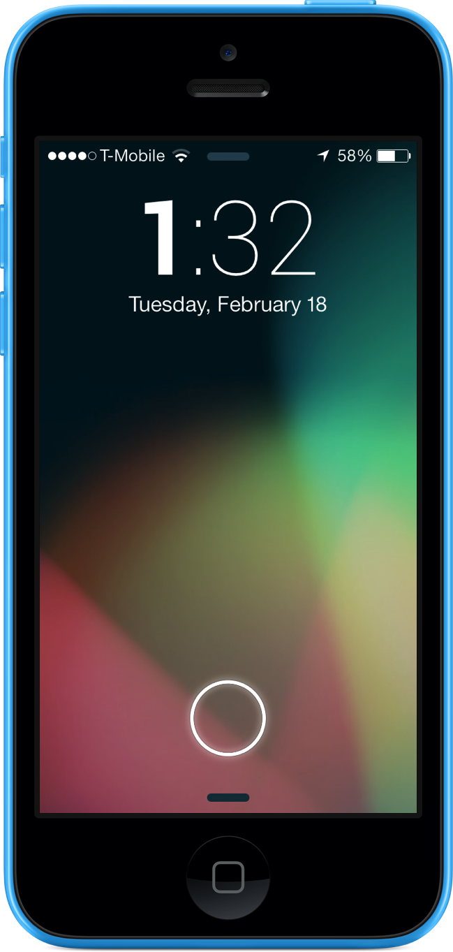 JellyLockClock7 iPhone 5c