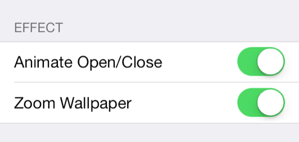 Resized FolderEnhancer iOS 7 effect