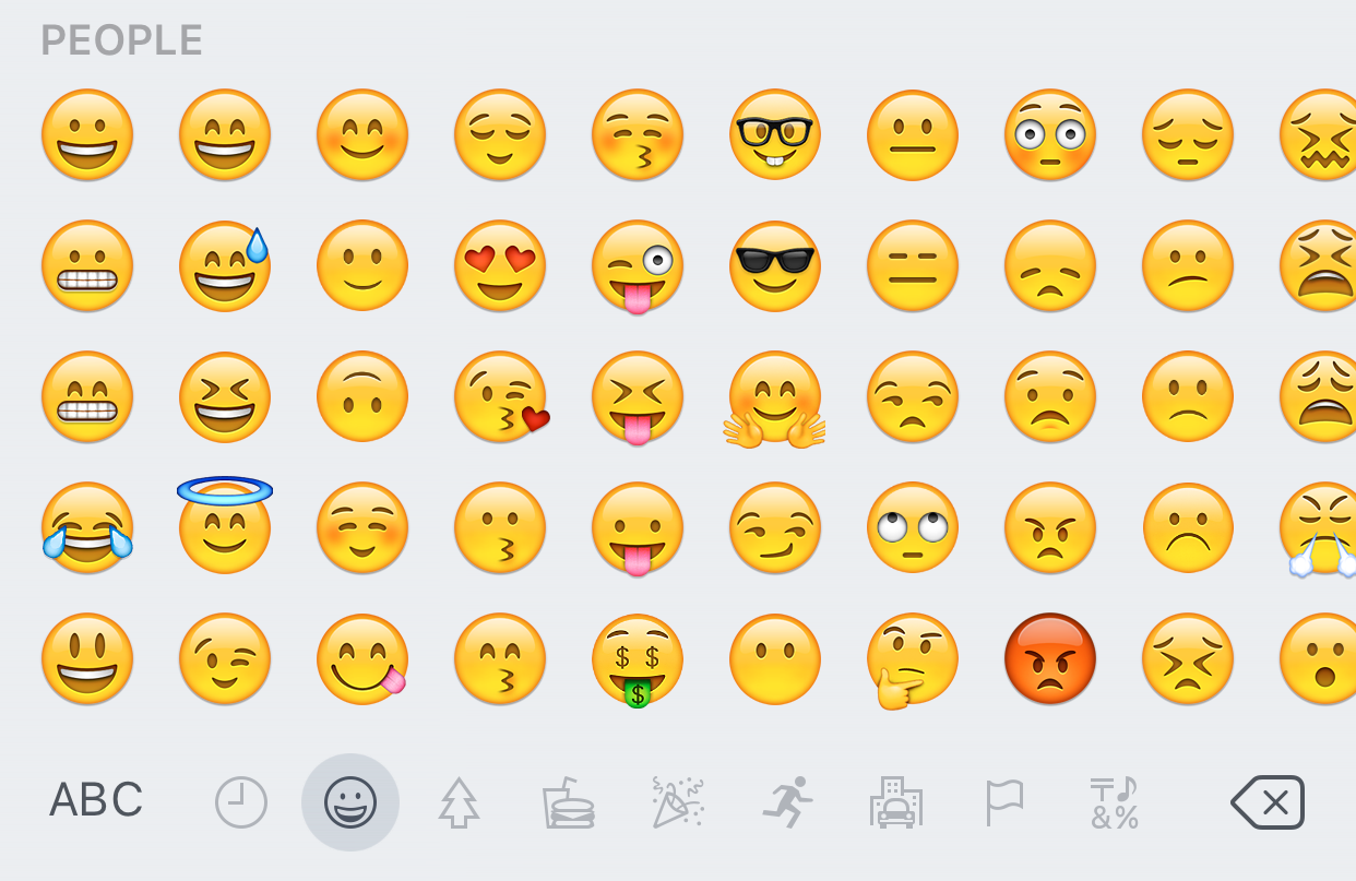 iOS 9.1 Emoji on iOS 9.0.2