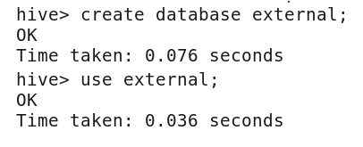 hive external table creation