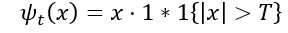 hard thresholding wavelet transform