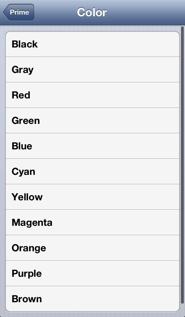 Prime Color