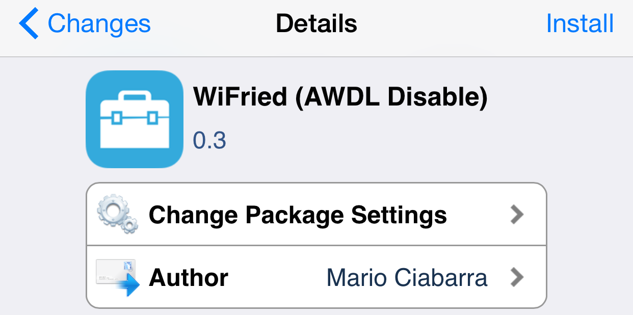 WiFried Cydia