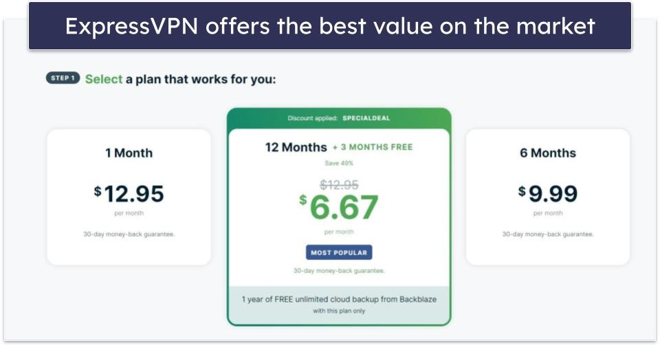 Plans &amp; Pricing — Both VPNs Provide Really Good Value