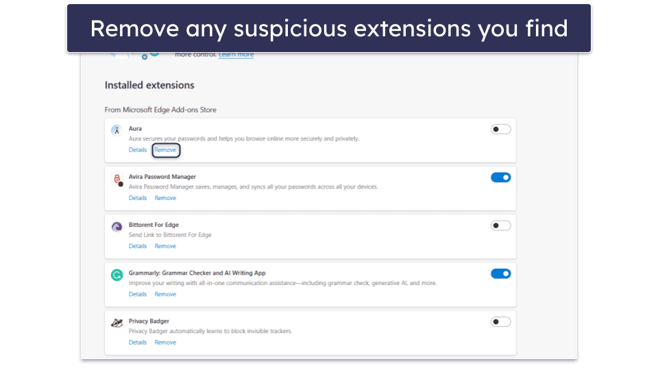 Preliminary Step. Check Your Browsers for Suspicious Extensions and Settings