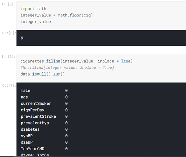 Logistic regression - import math