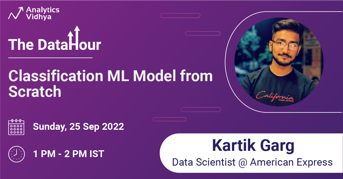 DataHour: Classification ML Model from Scratch