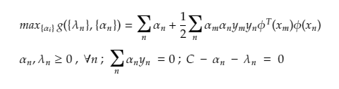 Mathematics SVM final dual form