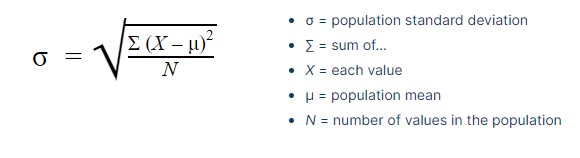 standard Deviation | statistics for machine learning