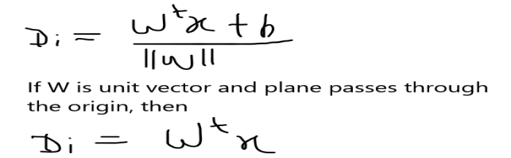  Geometric Intuition of Logistic Regression | distance - di