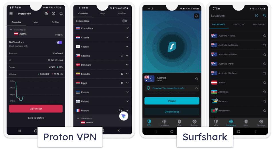 Apps &amp; Ease of Use — Both VPNs Offer User-Friendly Apps