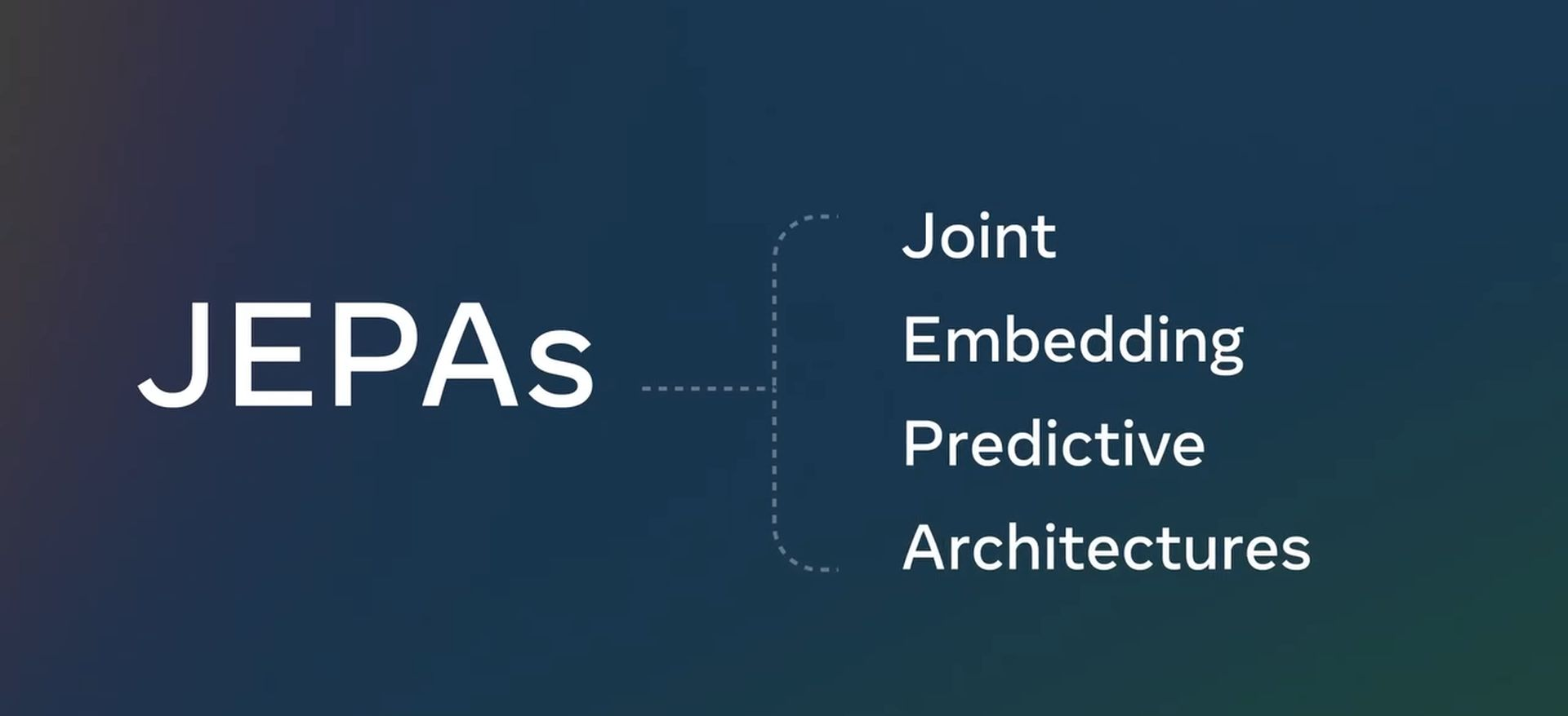 JEPA - Joint Embedding Predictive Architectures